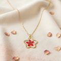 Flower Star Pendant Necklace